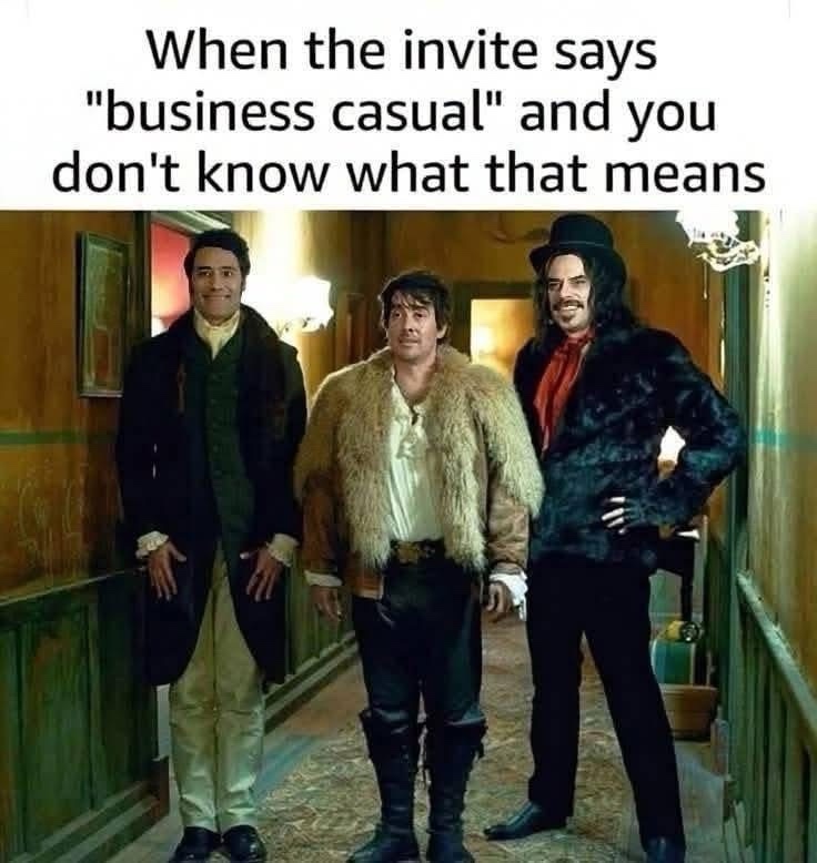 When the invite says