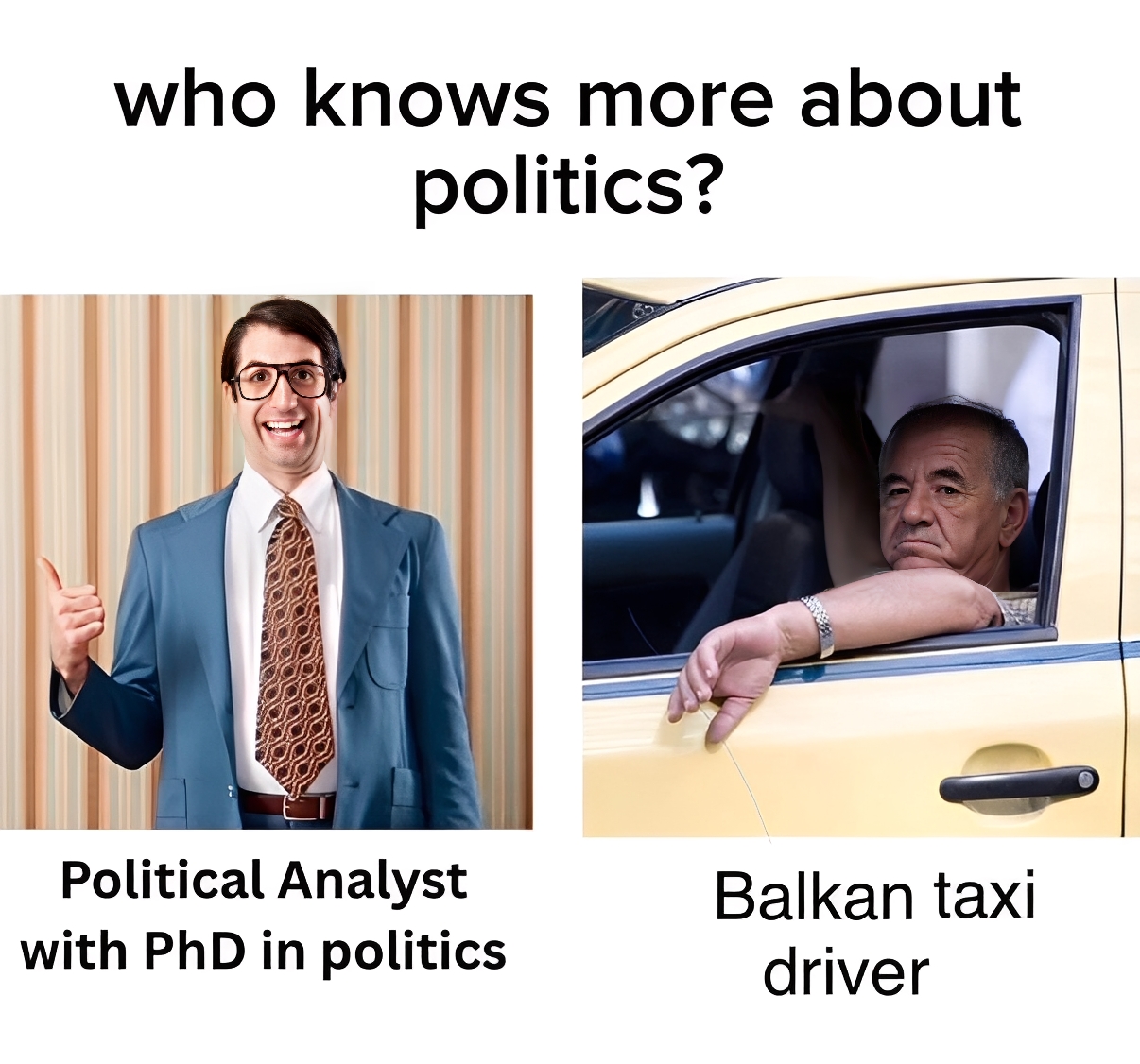Who knows more about politics