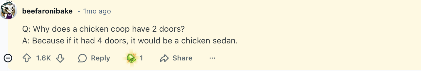  Why does a chicken coop have 2 doors?