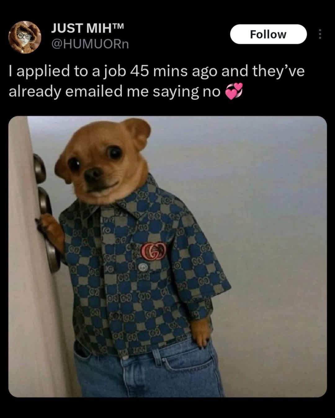 applied to job