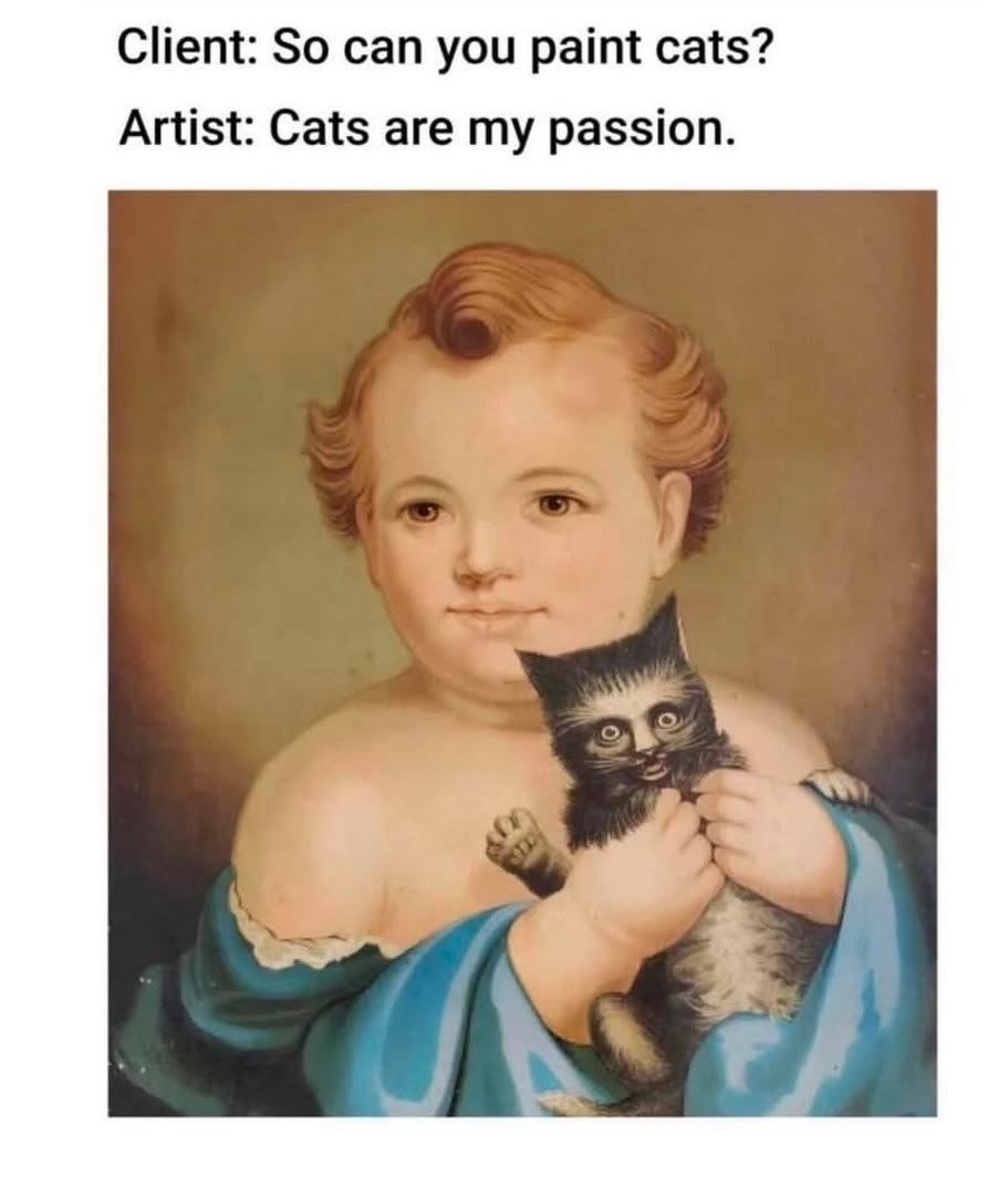 can you paint cats