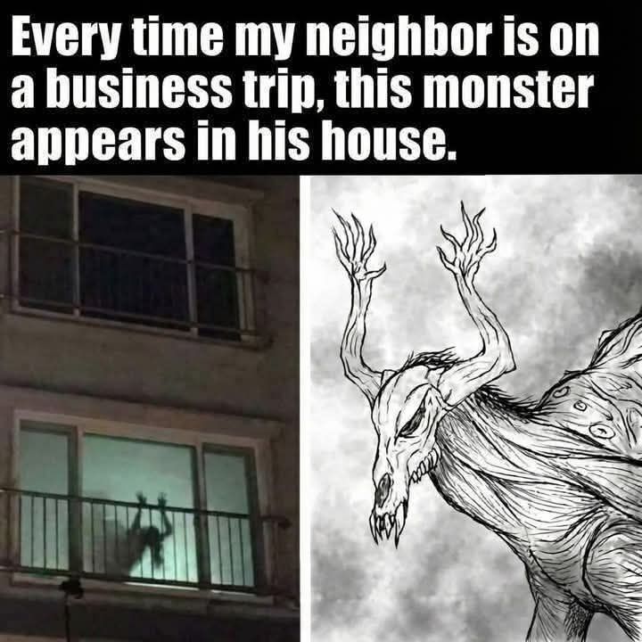 ghbor is on business trip