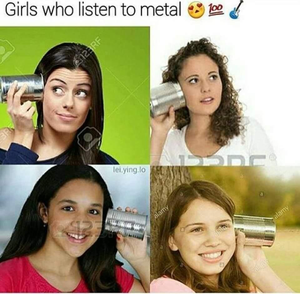 girls who listen to metal