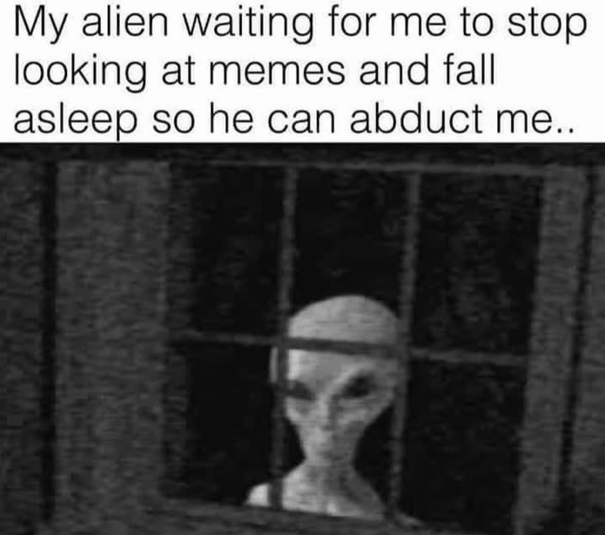 30 Funny and Unhinged Memes That Go Off the Rails 30 my alien watching me
