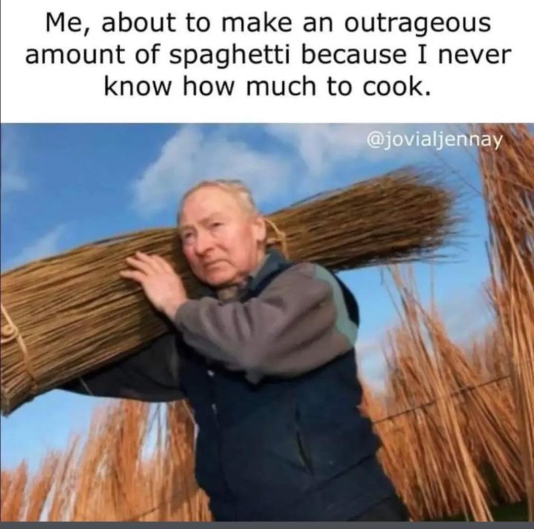 20 Food Related Memes That Deserve to Be Served Hot 14 outrageious amount of spaghetti