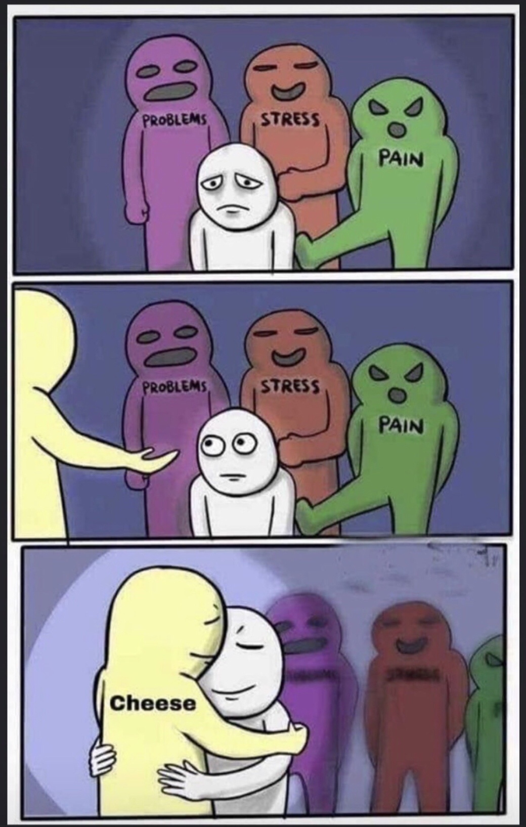 20 Food Related Memes That Deserve to Be Served Hot 18 stress vs cheese