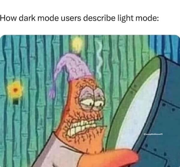 Dark mode users