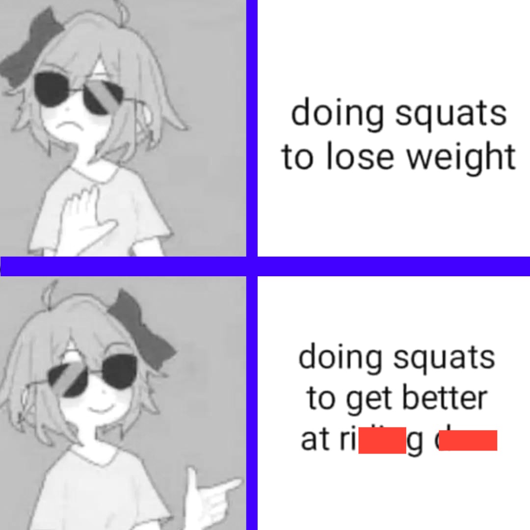 Doing squats
