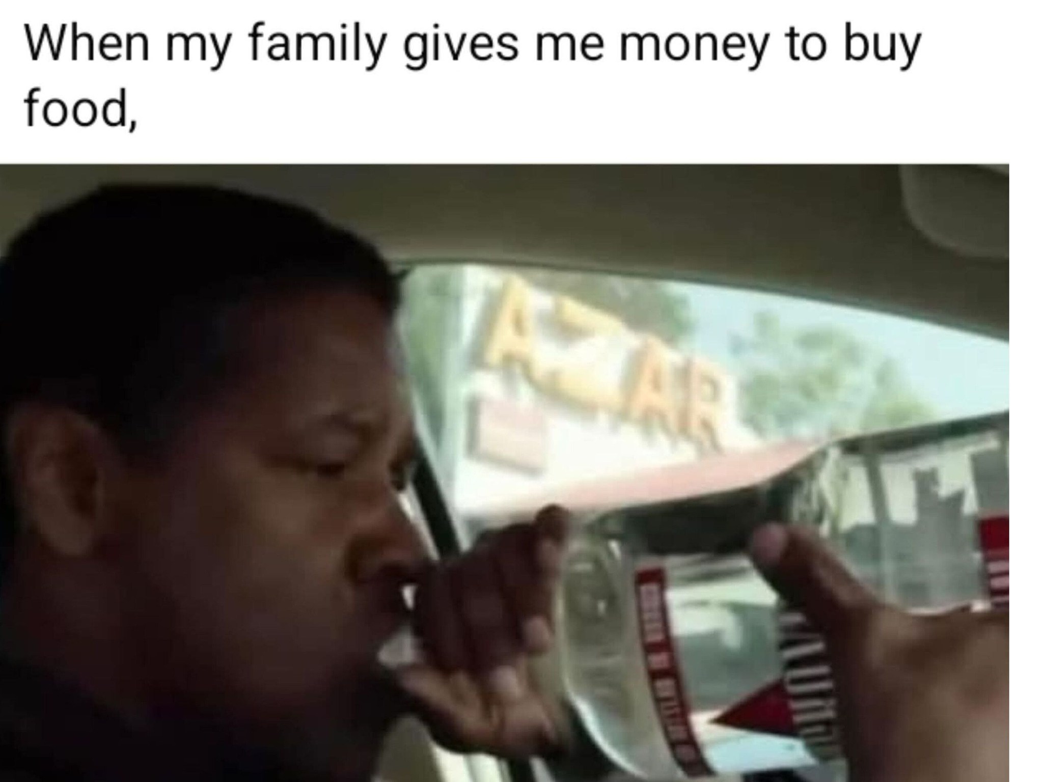 Family gives me money