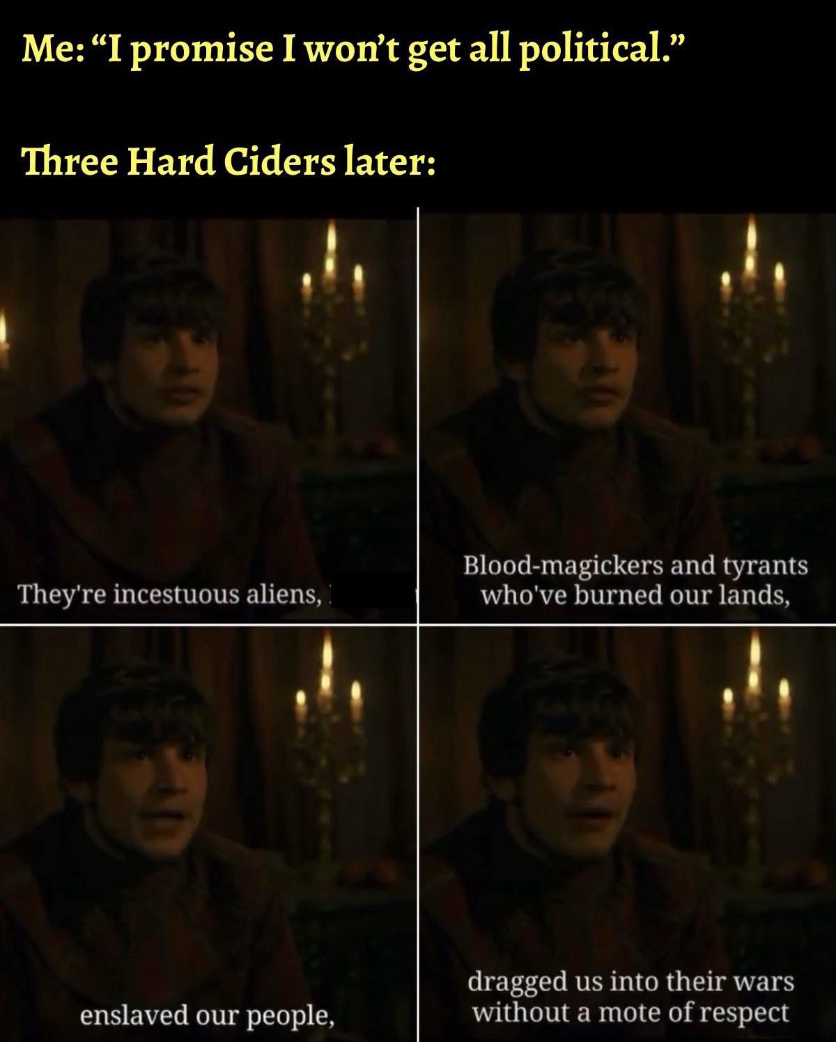 I wont get political