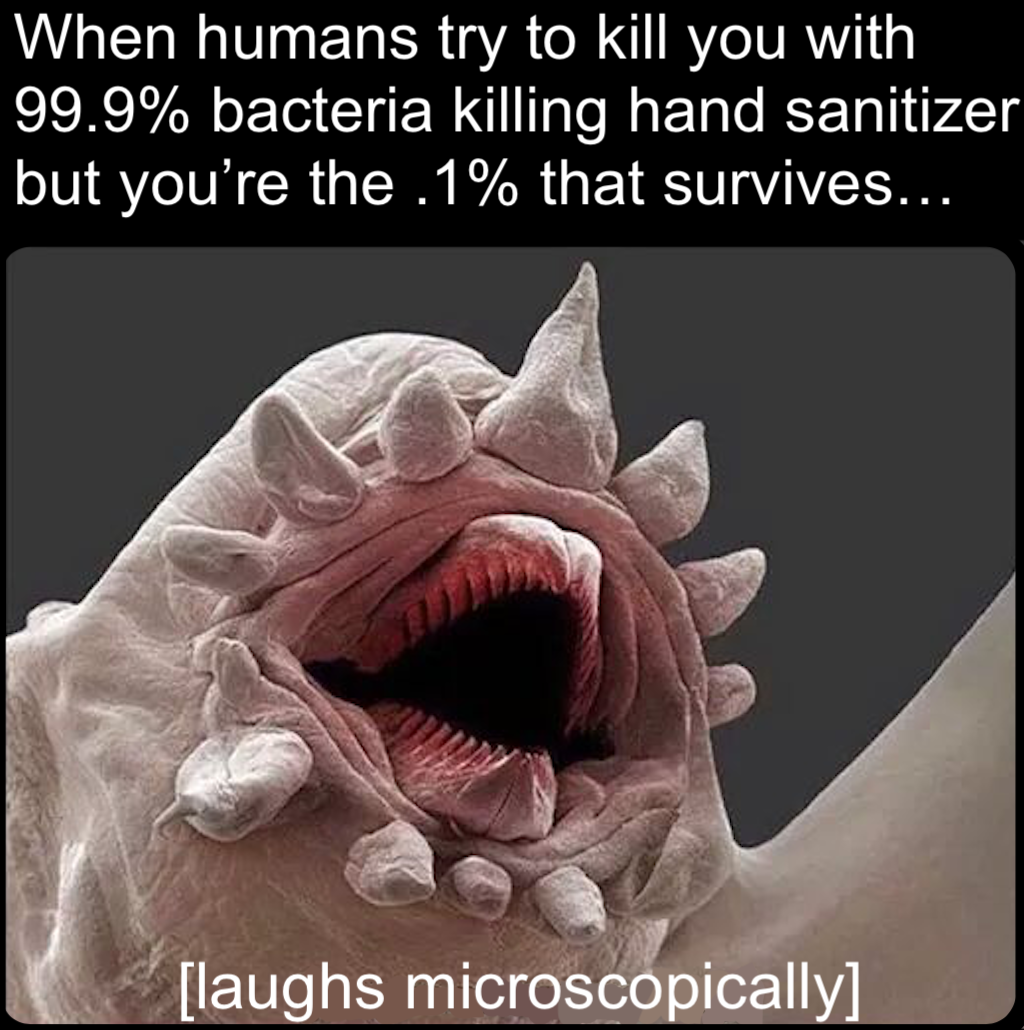Laughs microscopically
