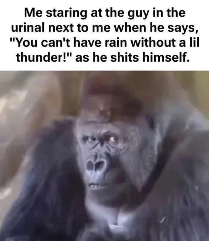 Me staring at the guy