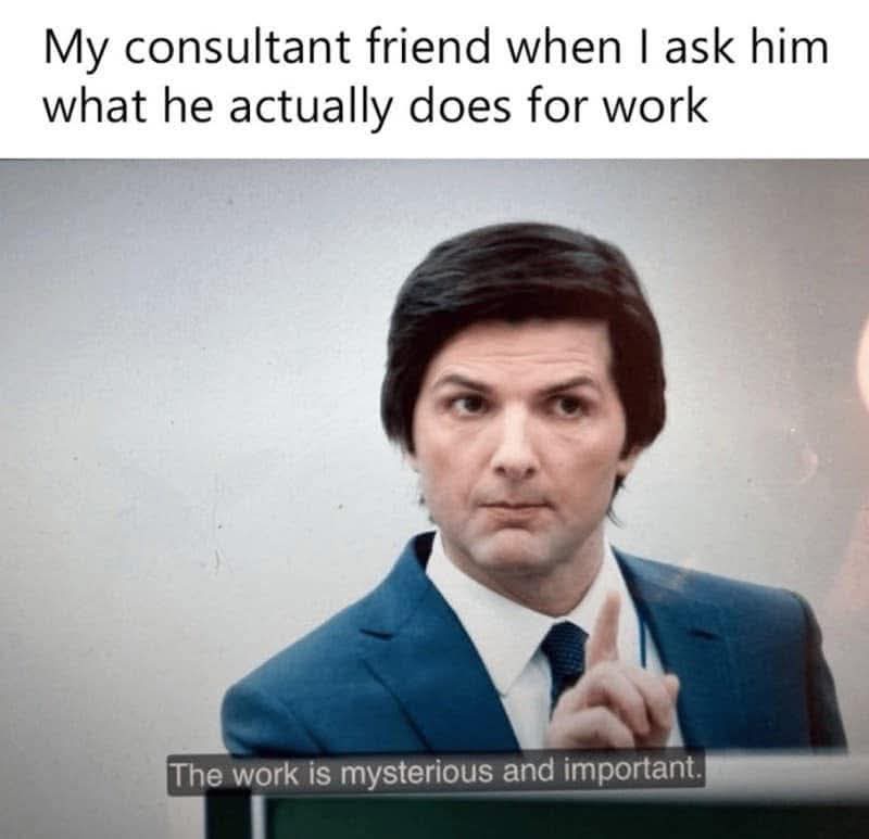 My consultant friend