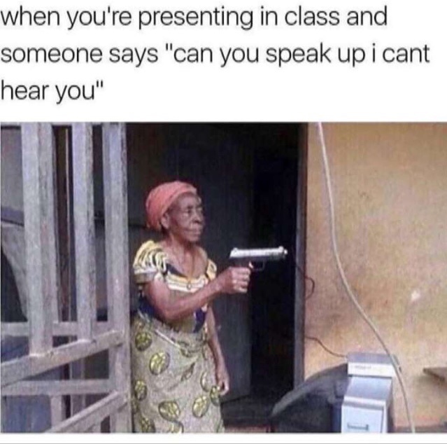 Presenting in class