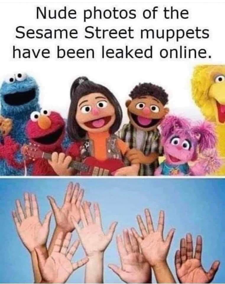 Seasame street puppets