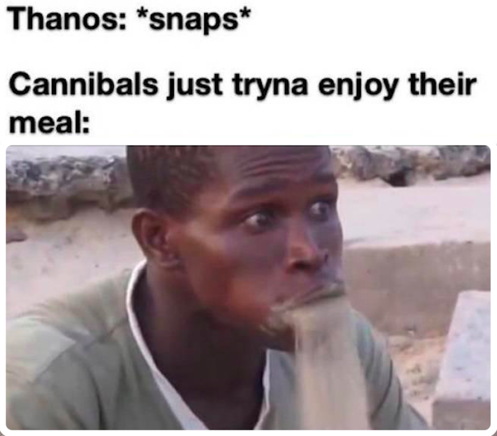 Thanos snaps