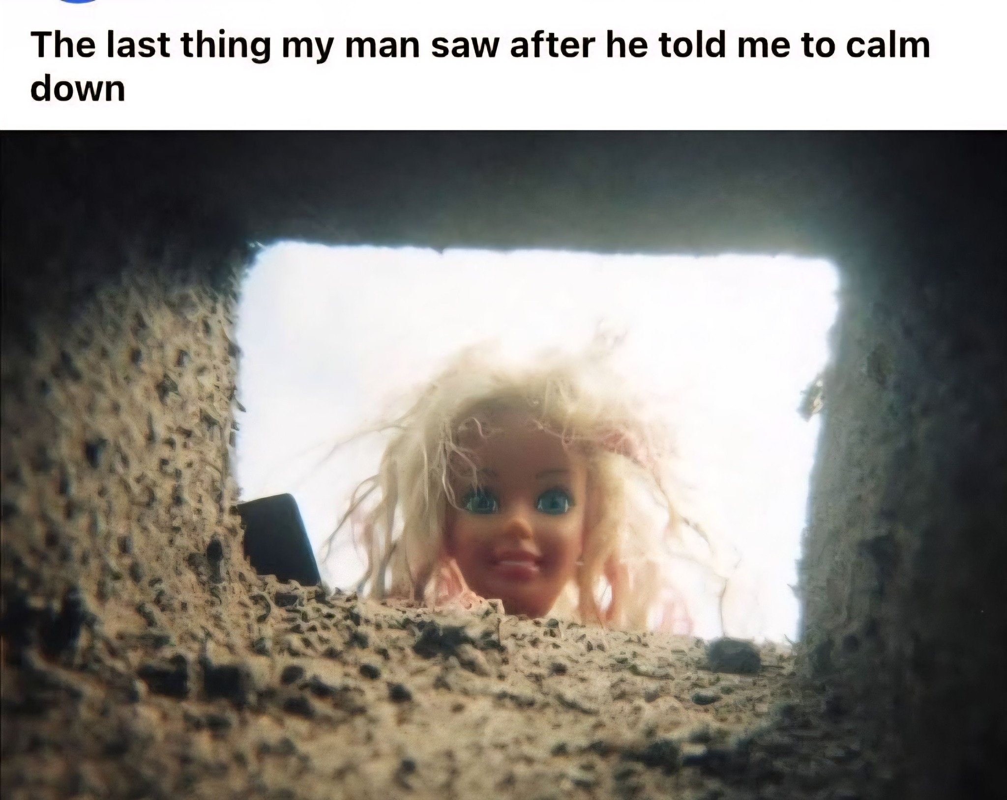 The last thing my man saw