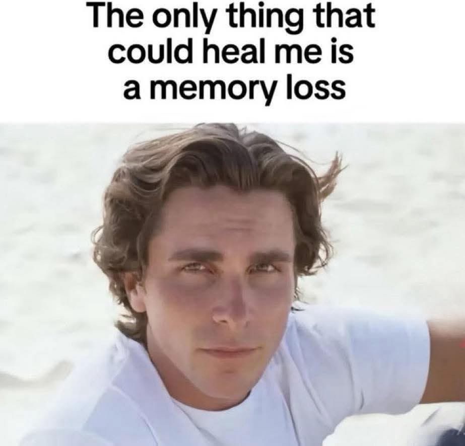 The only thing that could heal me