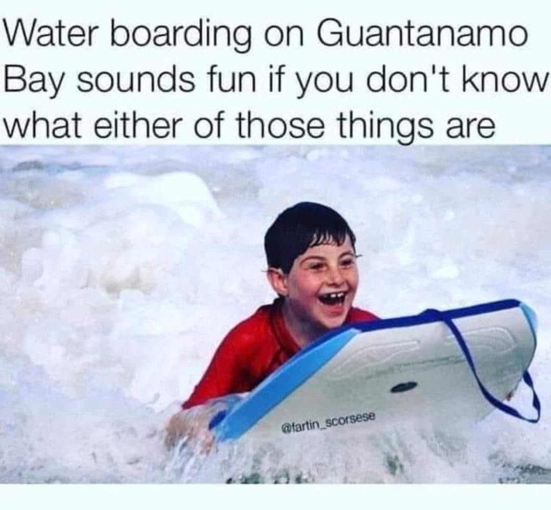20 Memes That Make You Laugh Before Your Brain Can Stop You 20 Water boarding