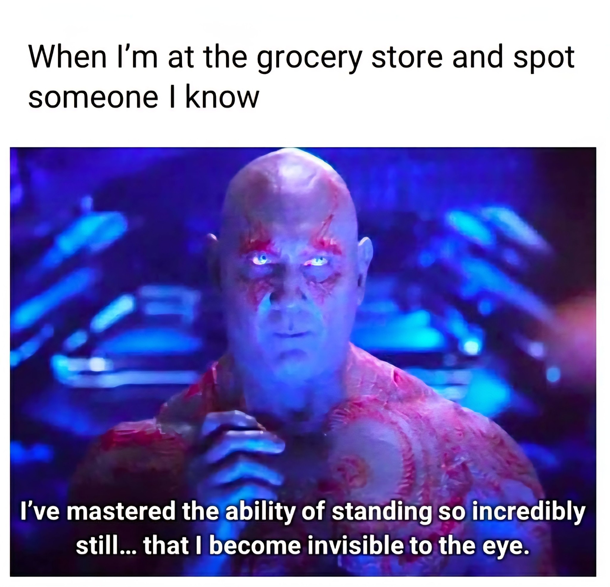 When Im at grocery store