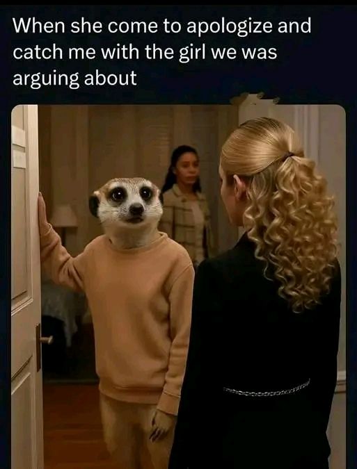 When she come to apologize