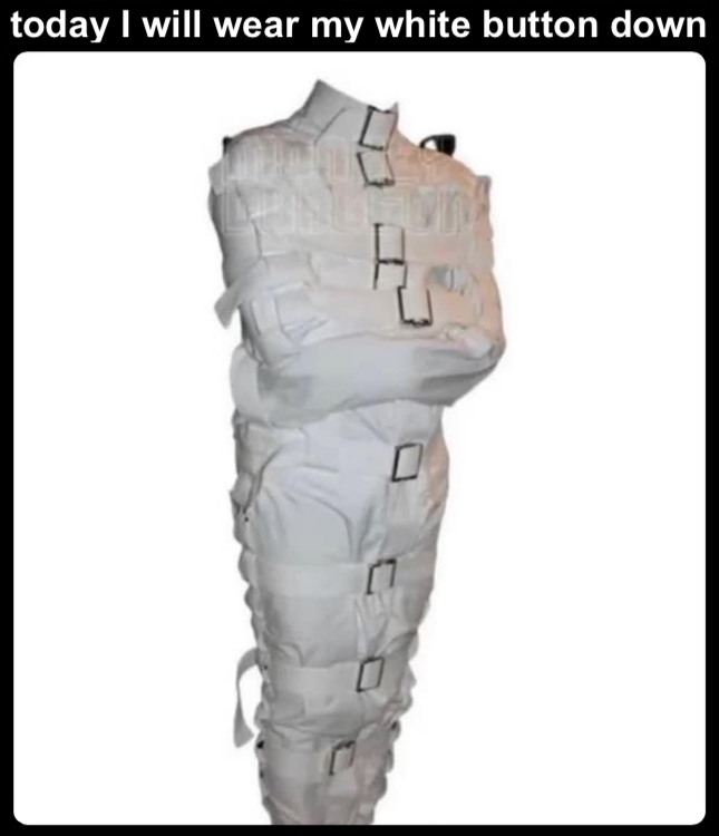 White button down
