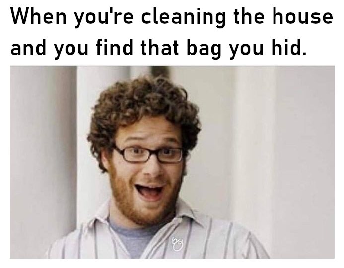 cleaning the house