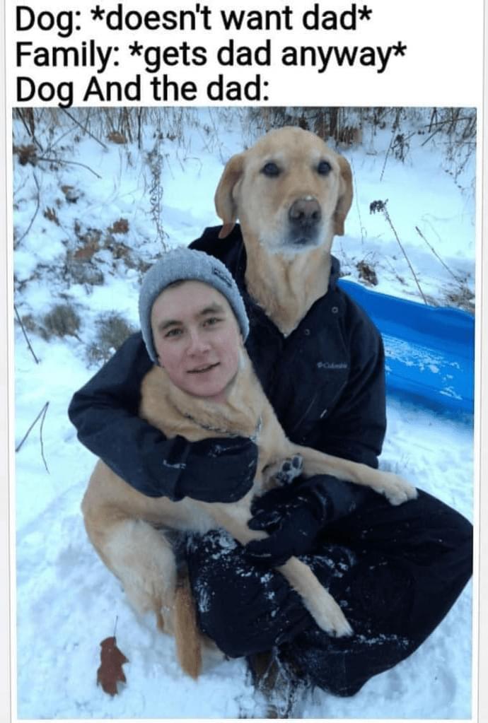 dog and dad