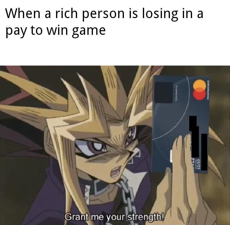 rich person is losing