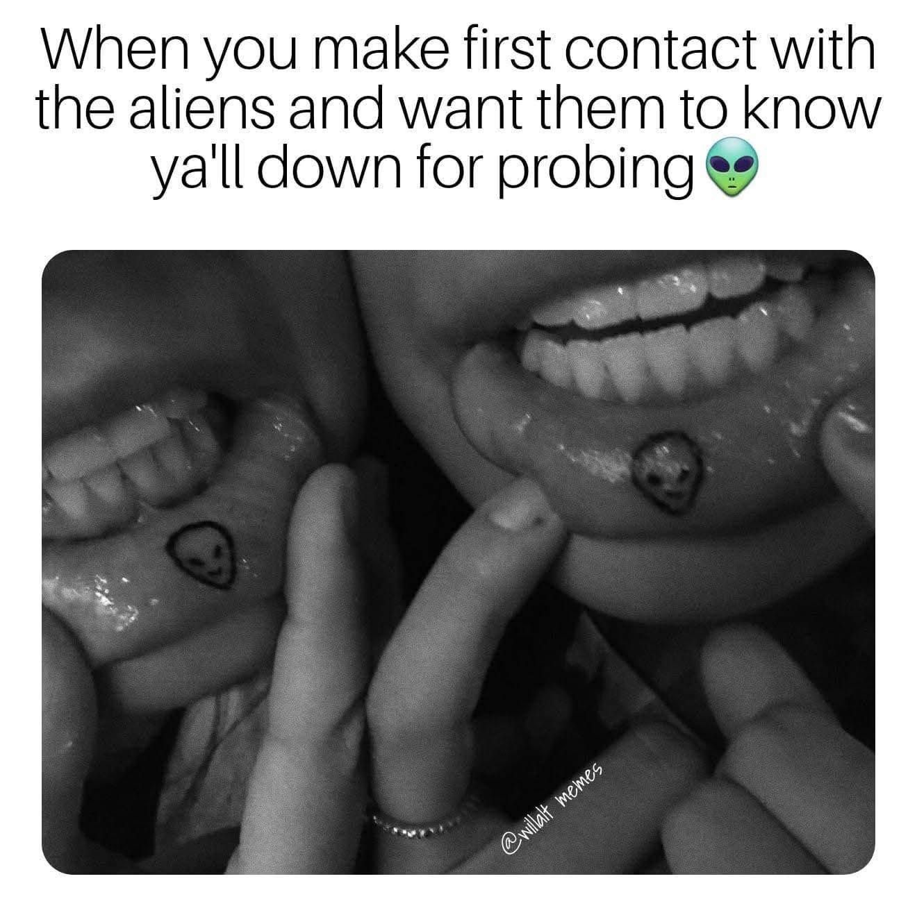 when you make first contact