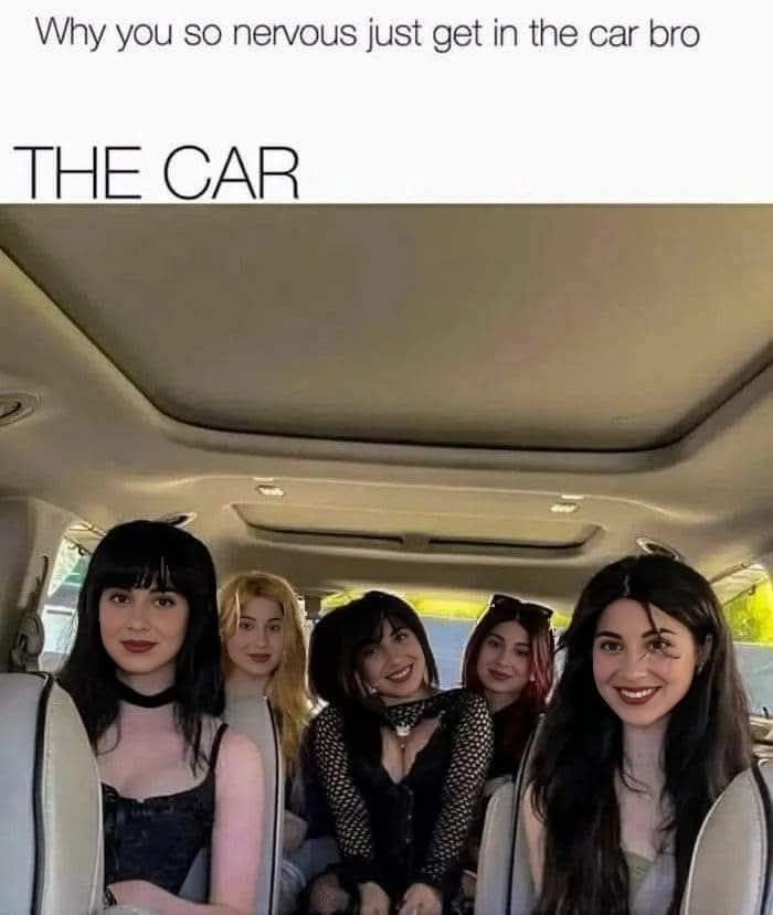 20 Questionable Memes That Made You Reread Them Very Slowly 4 Get in the car bro