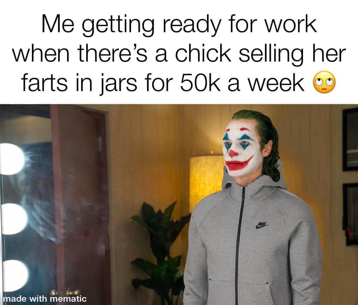 Getting ready for work