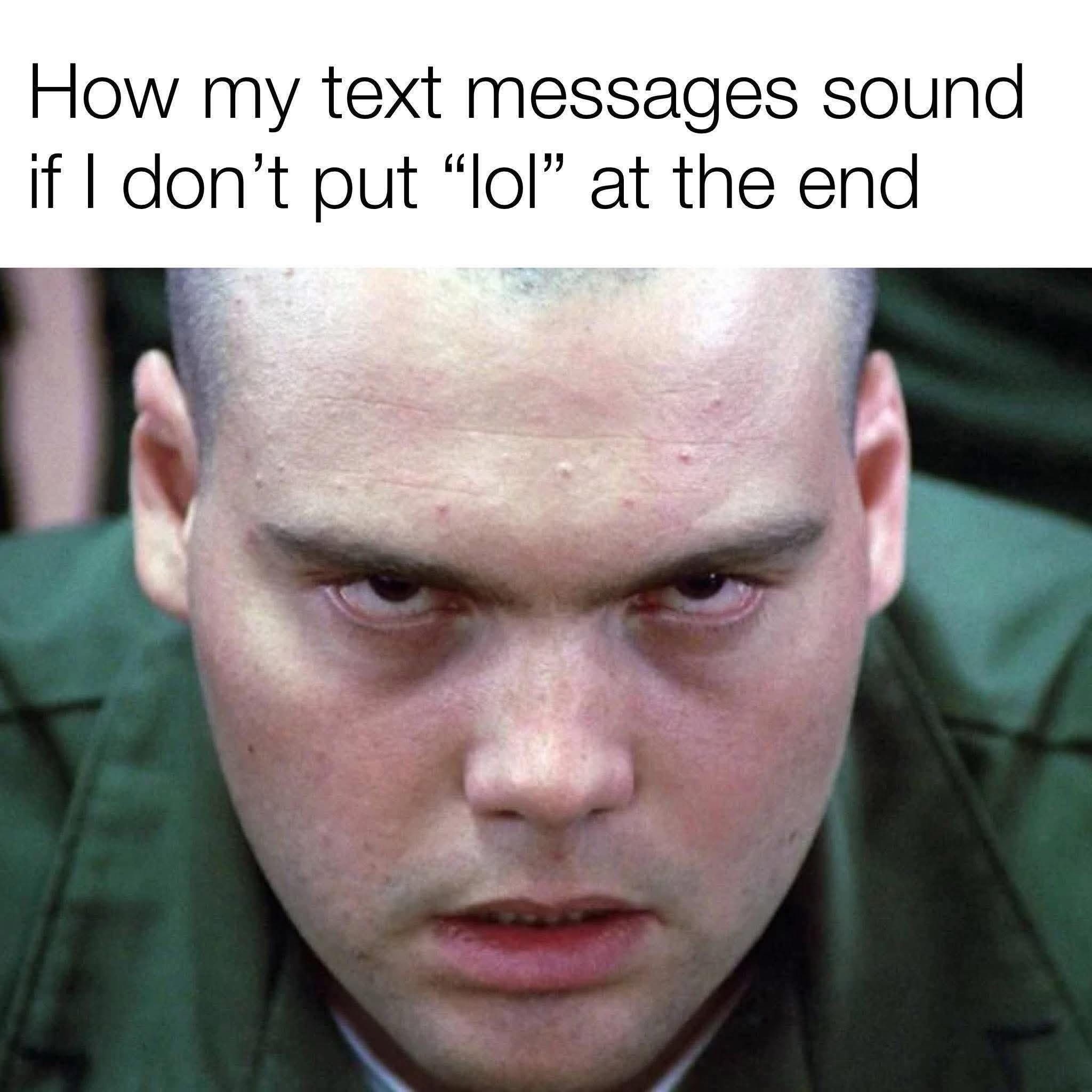 How my text messages look