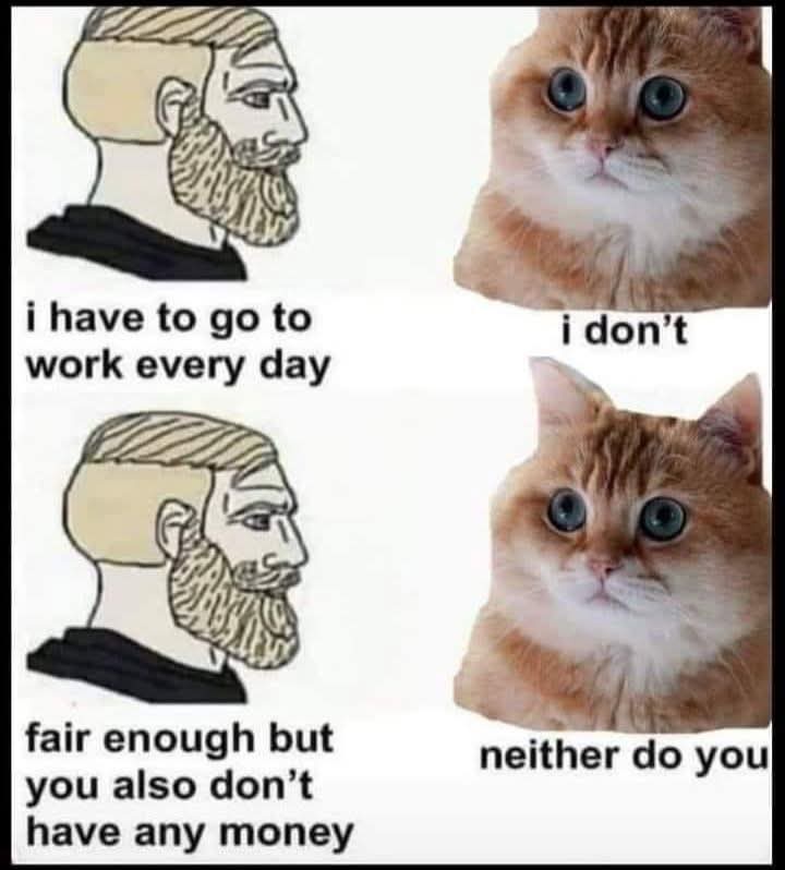 20 Memes That Feel Like Your Brain Arguing With Itself 10 I have to go to work