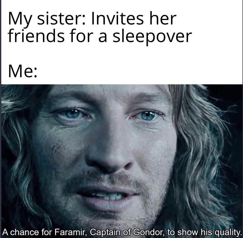 Invites her friend