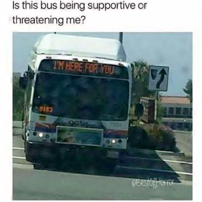 Is this bus being supportive