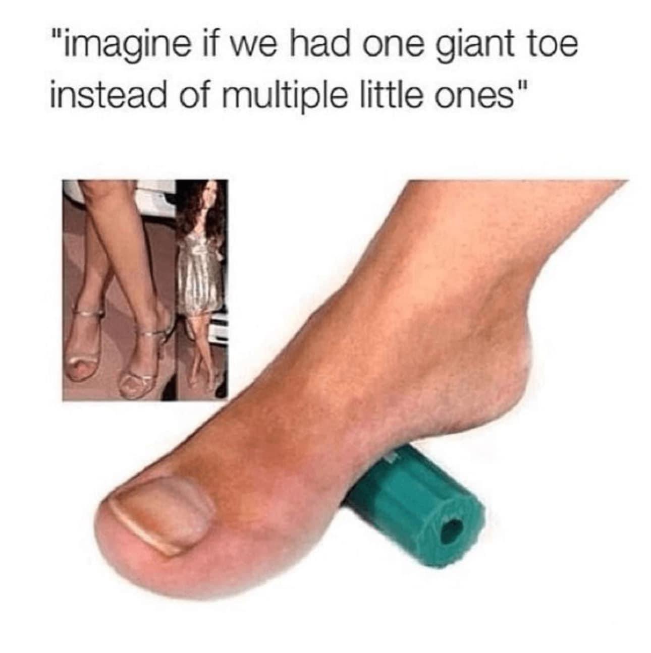 20 Memes That Bring Premium Nonsense to the Table 12 One giant toe