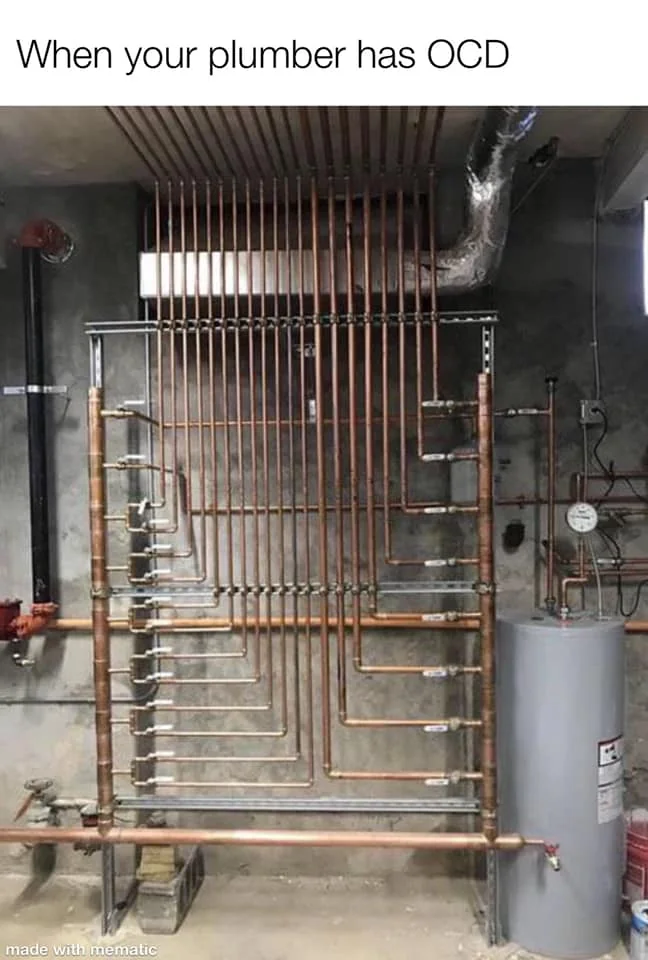 Plumber has OCD