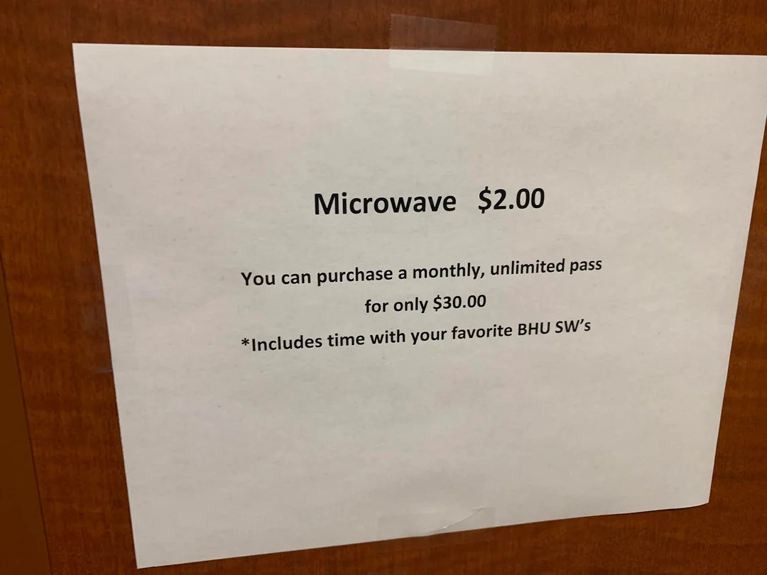 Sign posted at my friend’s job (hospital behavioral health unit)