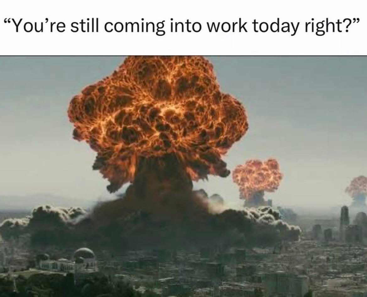 Still coming to work