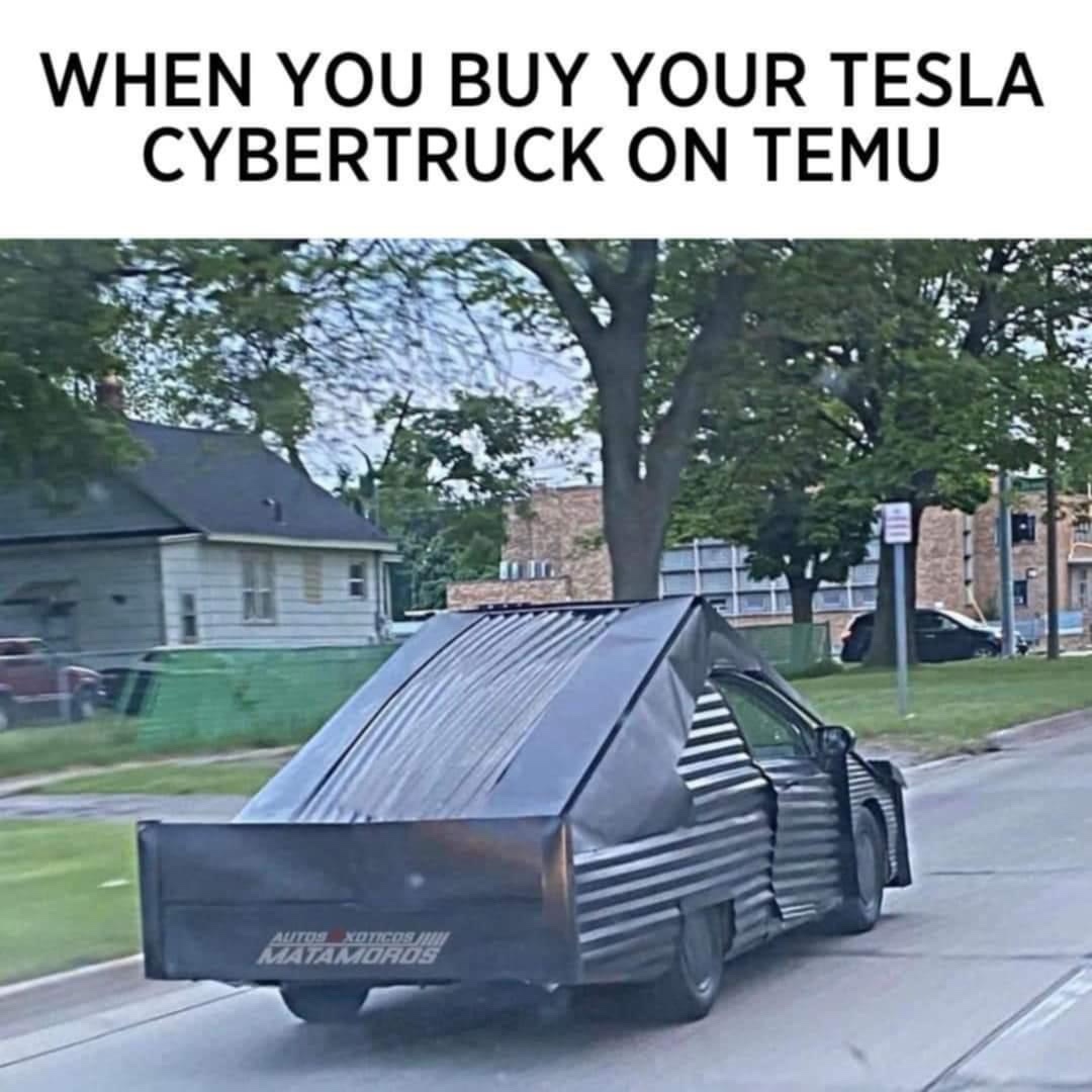 20 Memes That Could Make Even the Most Serious Face Crack 16 Tesla cybertruck on temu