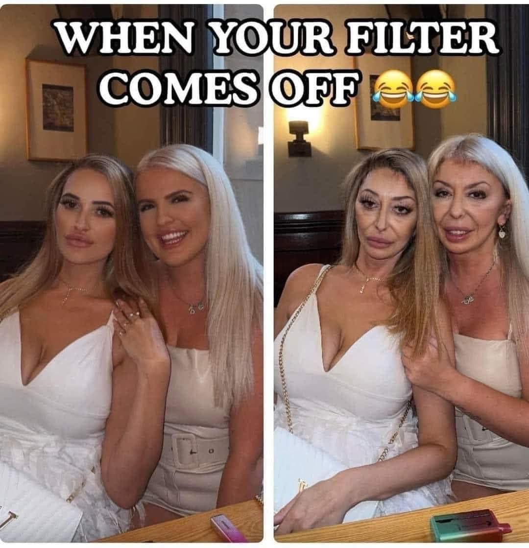When filter comes off
