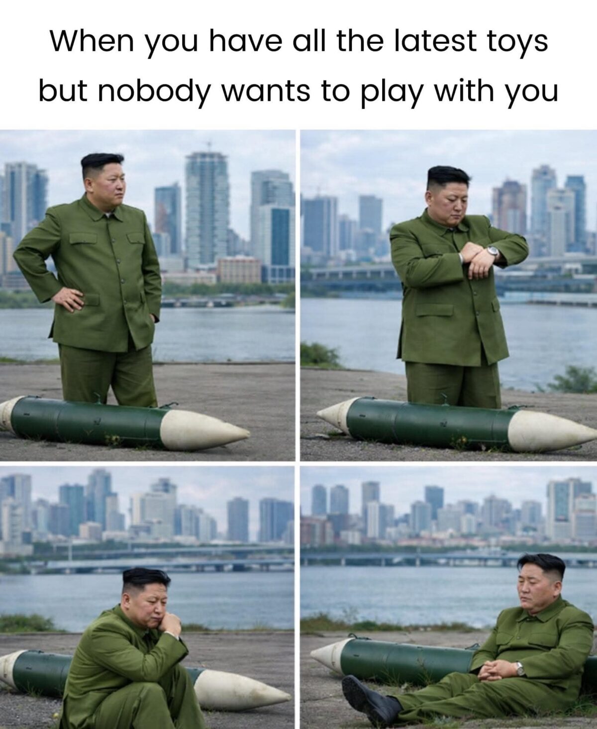 When you have all the latest toys