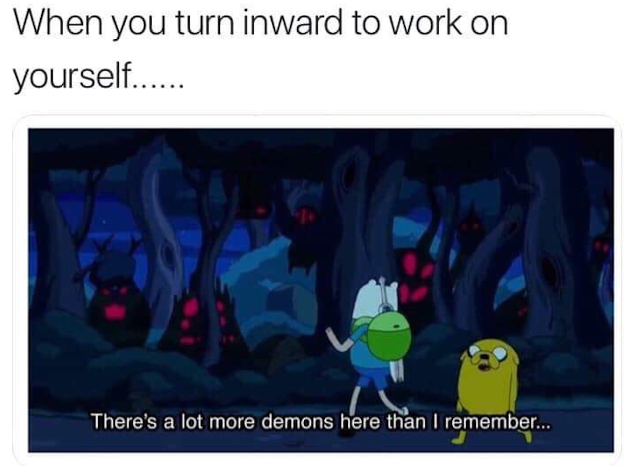 When you turn inward