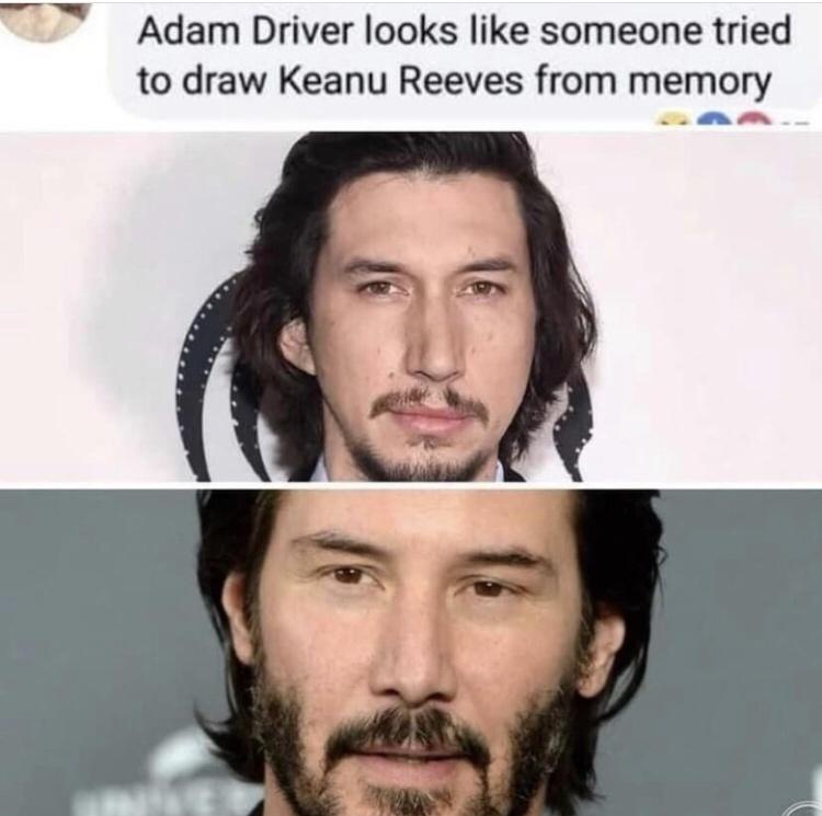 20 Memes That’ll Absolutely Wreck Your Ability to Be a Serious Adult 3 adam driver looks like