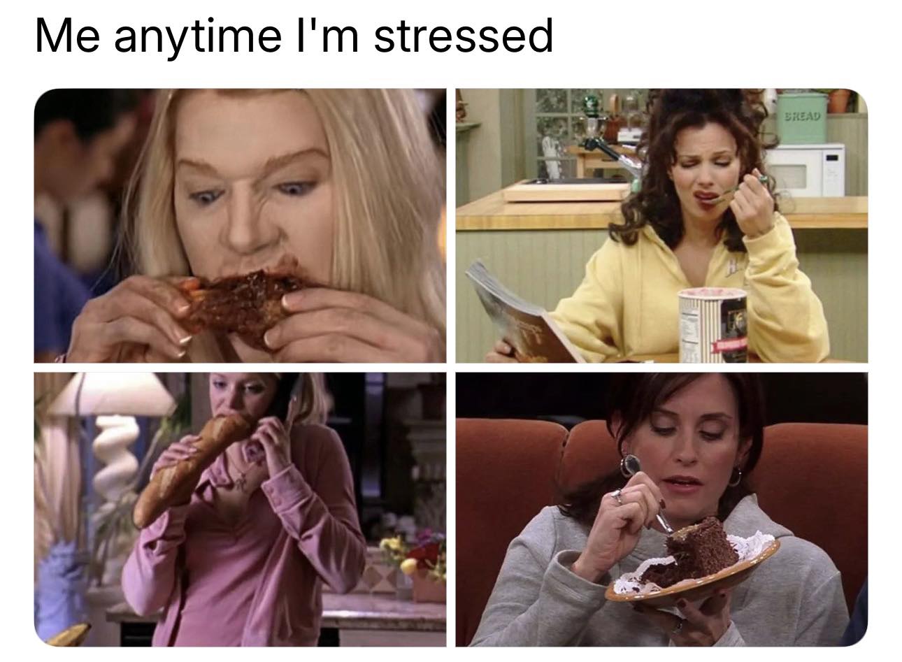 20 Girl Memes That Are More Honest Than Your “I’m Fine” Text 3 anytime im stressed