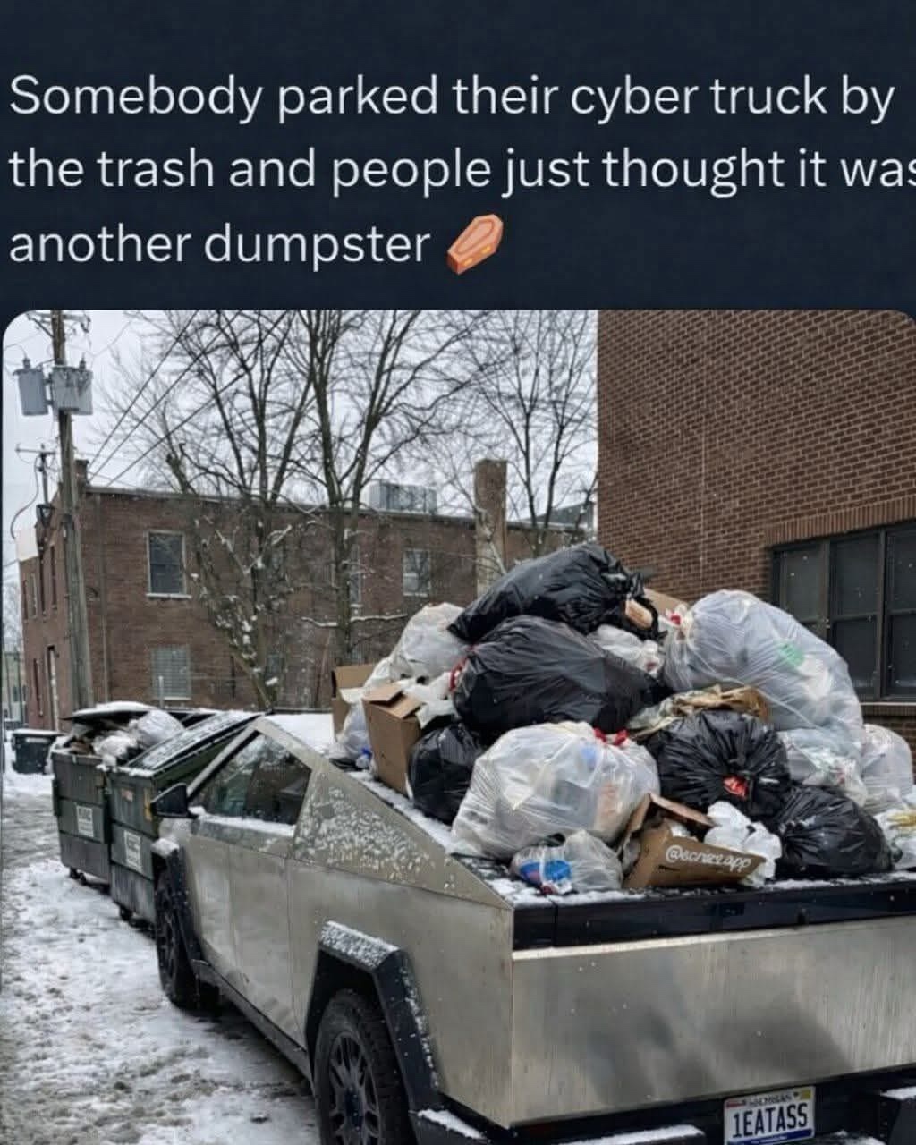 parked their cyber truck