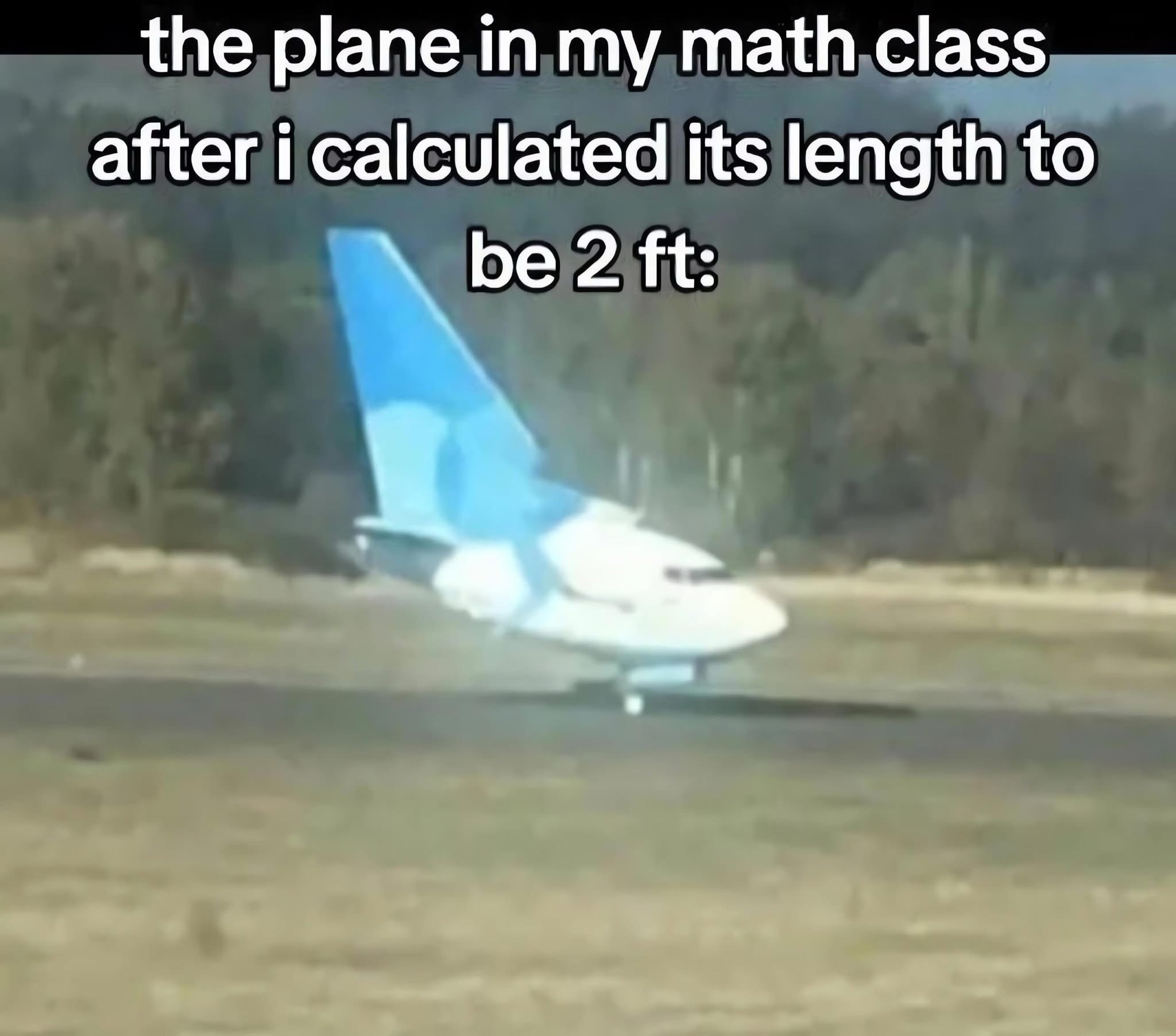 plane in my math class
