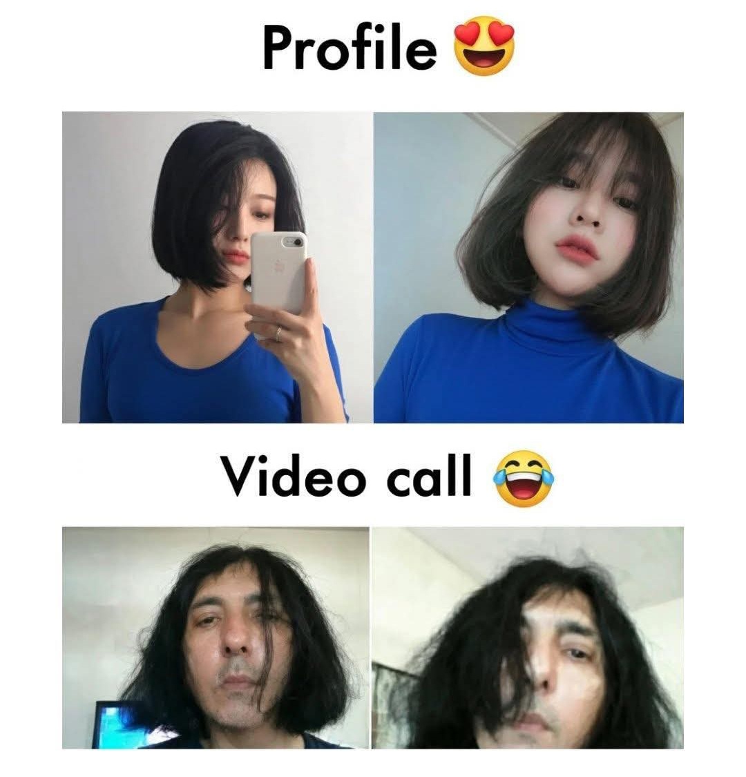 20 Memes That Were Definitely Found in a Dumpster Behind Reality 12 Profile vs videocall