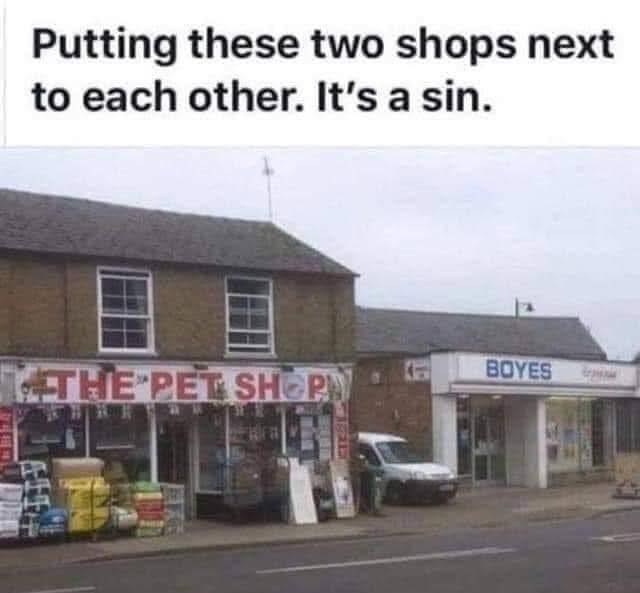 20 Memes That Get a Little Dirty Right When You Least Expect It 18 Putting these two shops